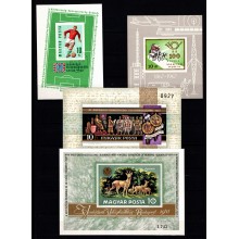 Ungarn - Lot med 10 forskellige miniark - Postfrisk.